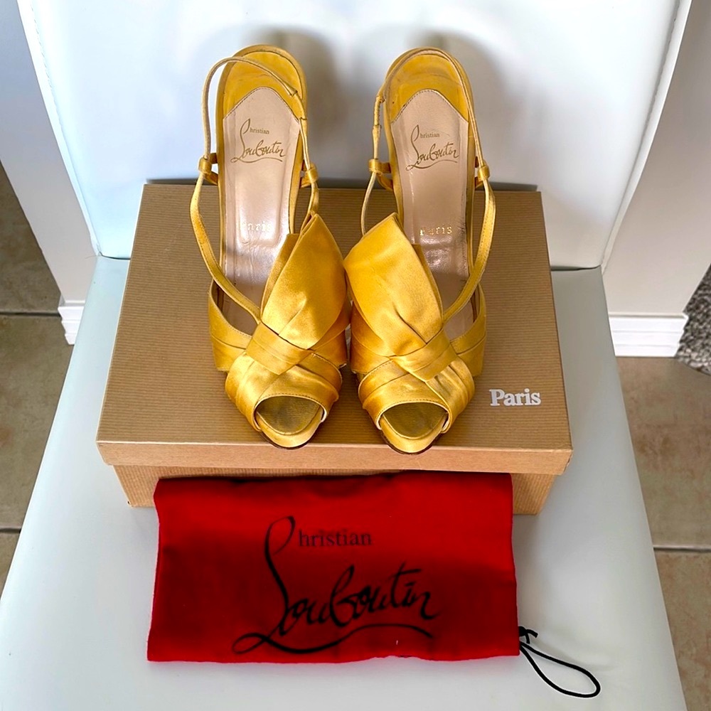 Christian Louboutin Pour Monsieur 120 Crepe Satin Heels